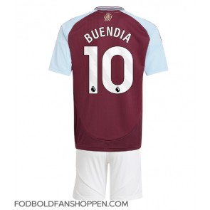 Aston Villa Emiliano Buendia #10 Hjemmebanetrøje Børn 2024-25 Kortærmet (+ Korte bukser)